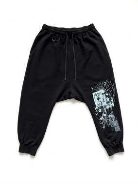 S'YTE Yohji Yamamoto Tomie Bearbrick Sweatpants Black 3